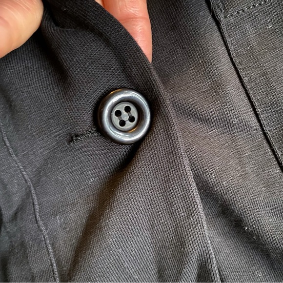 🖤 TESINI BLACK COTTON BLAZER JACKET! - Picture 9 of 12